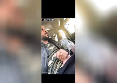 Hot arab guy jerks off in the car