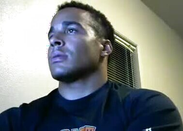 Handsome Black College Football Stud