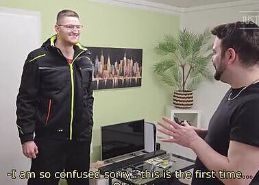 UNCENSORED - Straight Co-worker of the Previous Installer, Comes Over to Fix My AC and Surprises Me