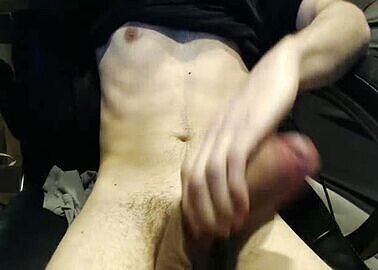 Young white dude shows his tasty monster