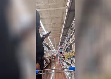 Cumming in Walmart