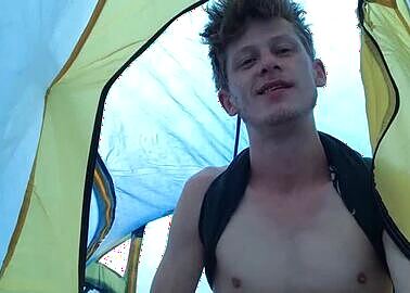 Fucking in a festival tent