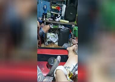 Tattoo Gets Him Hard