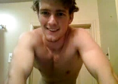 Fit twink cum on cam