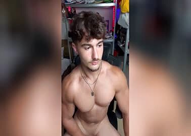 beefy boy show his cock