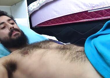 Hairy Guy Jerking