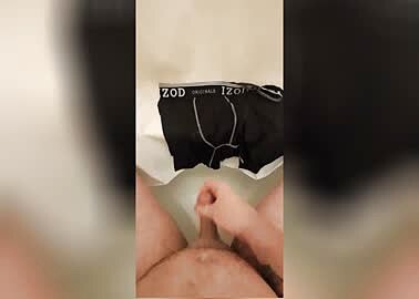 Attempting to Cum on Underwear