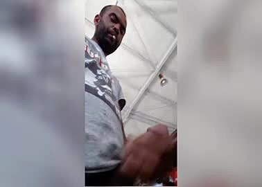 Arab Man Jerksoff at Work