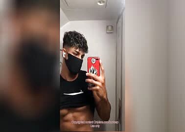 Sepanta Arya hunksep in bathroom on the plane