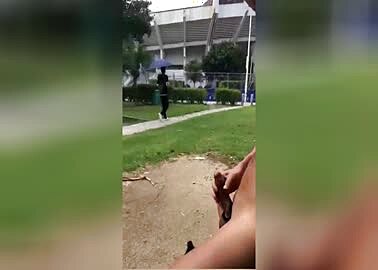 asian public jerk off