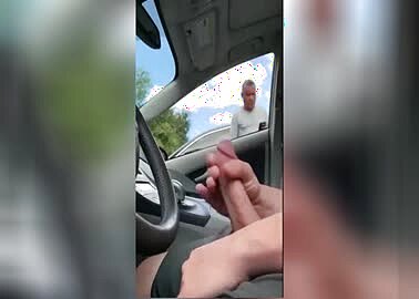 Car Jack Off Voyeur