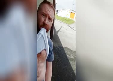 Ginger strokes in storage building