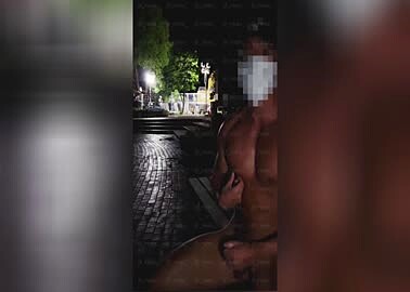 Outdoor masturbation in risky places