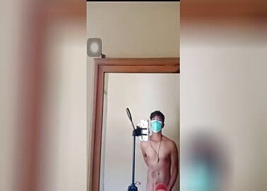 Caught naked by brother while making a video
