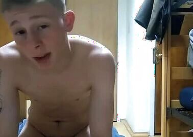 Young White Teen Boy Jacks off