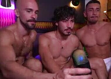 Friends on webcam