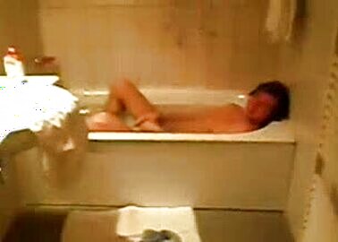 Naked guy in the tub