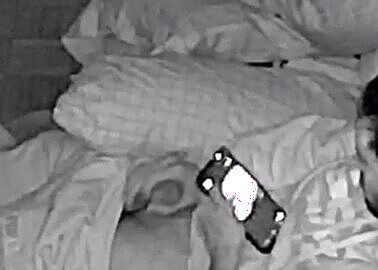 Straight bro jerks off discreetly while Im sleeping next to him