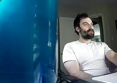 Daddy jerking off on webcam