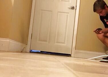 Caught brother jacking off