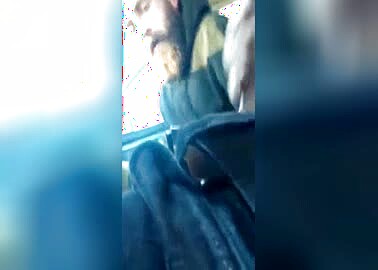 Homeless gives car head