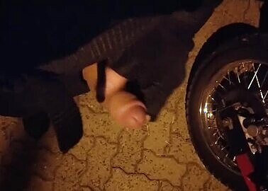 With a Hard Penis in Public