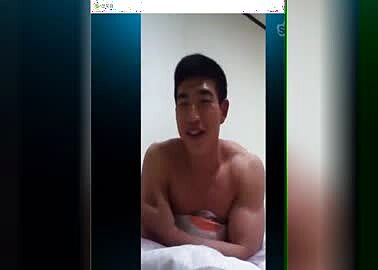korean fitness coach with big arms and great cum