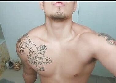 Spanish escort jerks it