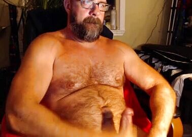 Dad Strokes His Erection And Cums