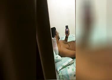 Caught my roommate stroking