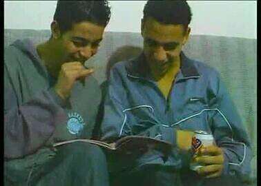 Two arabs having fun