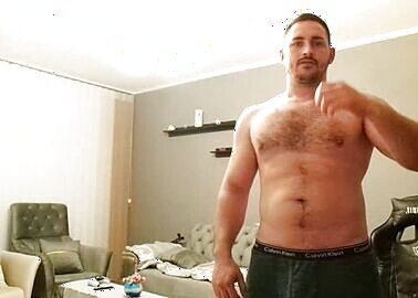 Hot Strong Man on Webcam